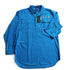 Mens Azure Pilbara Long Sleeve 3/4 Closed Front Shirt