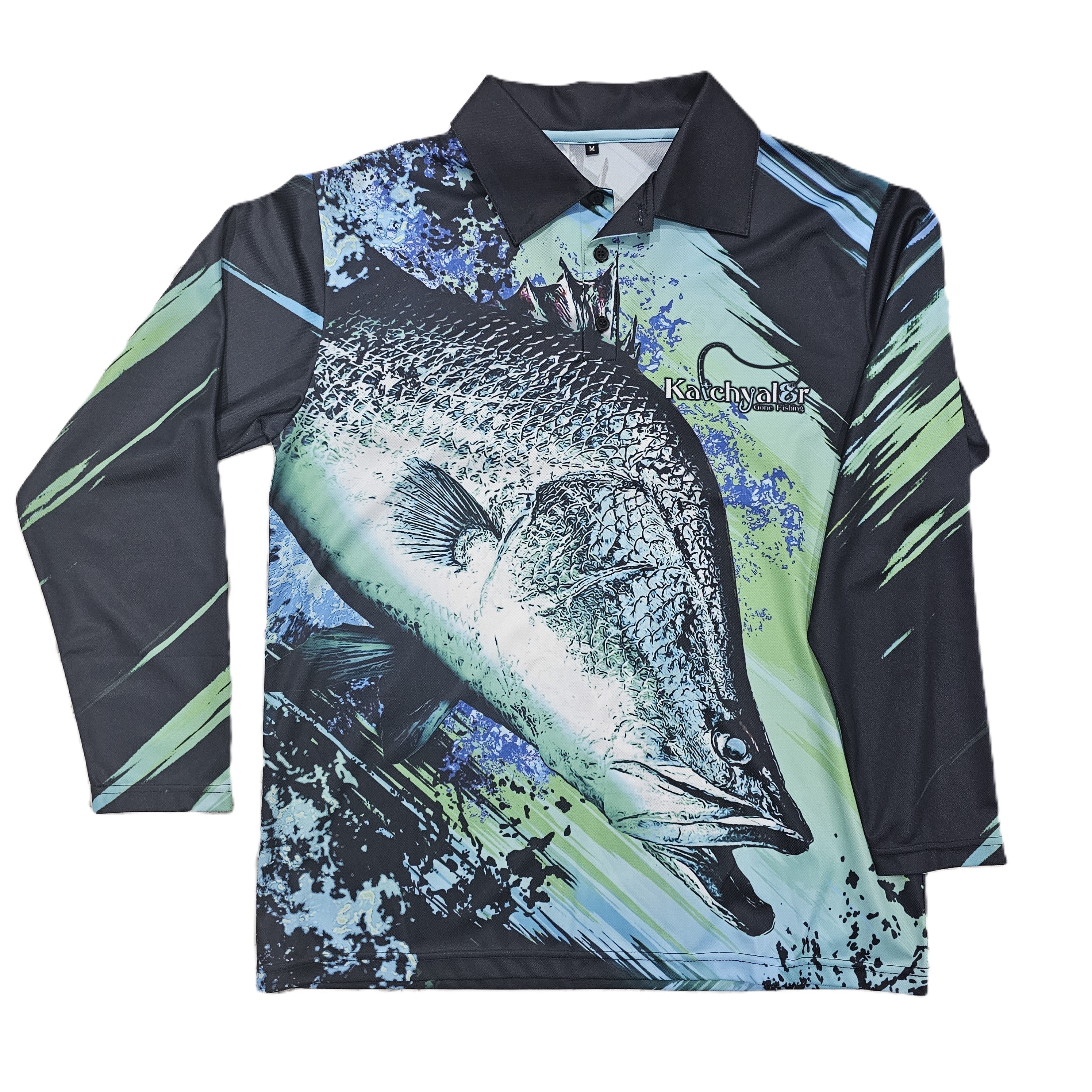 Barra Flash Teal Fishing Shirt