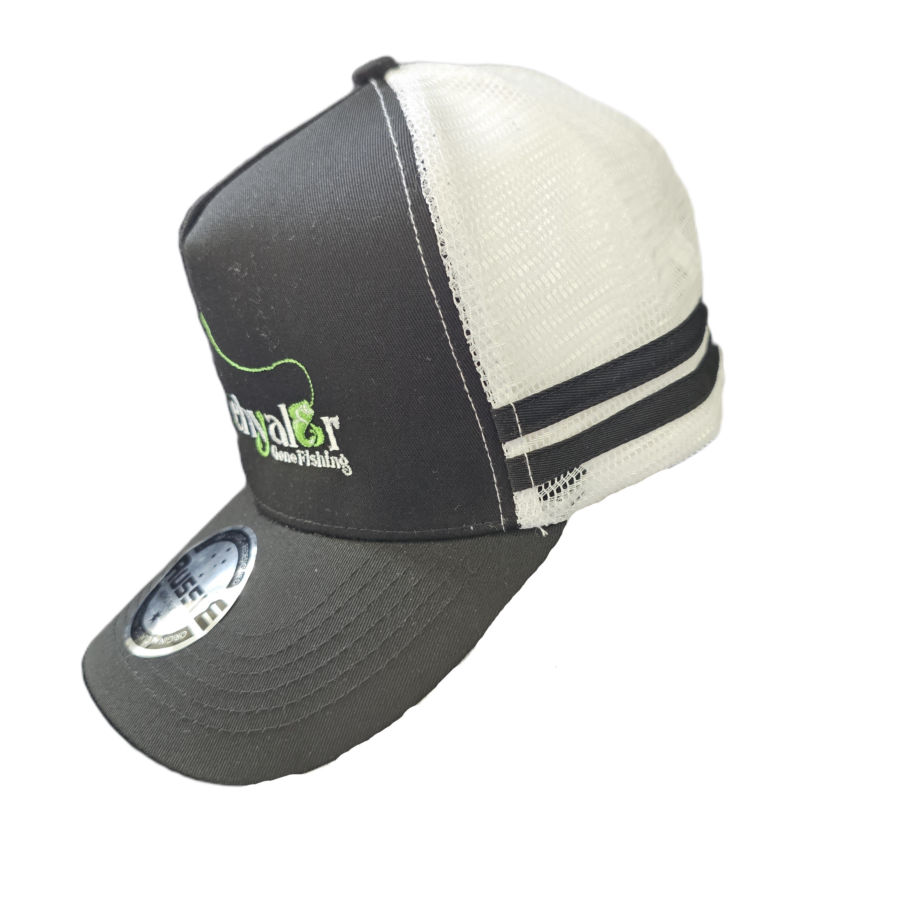 Unisex Black/White Mesh Trucker Cap