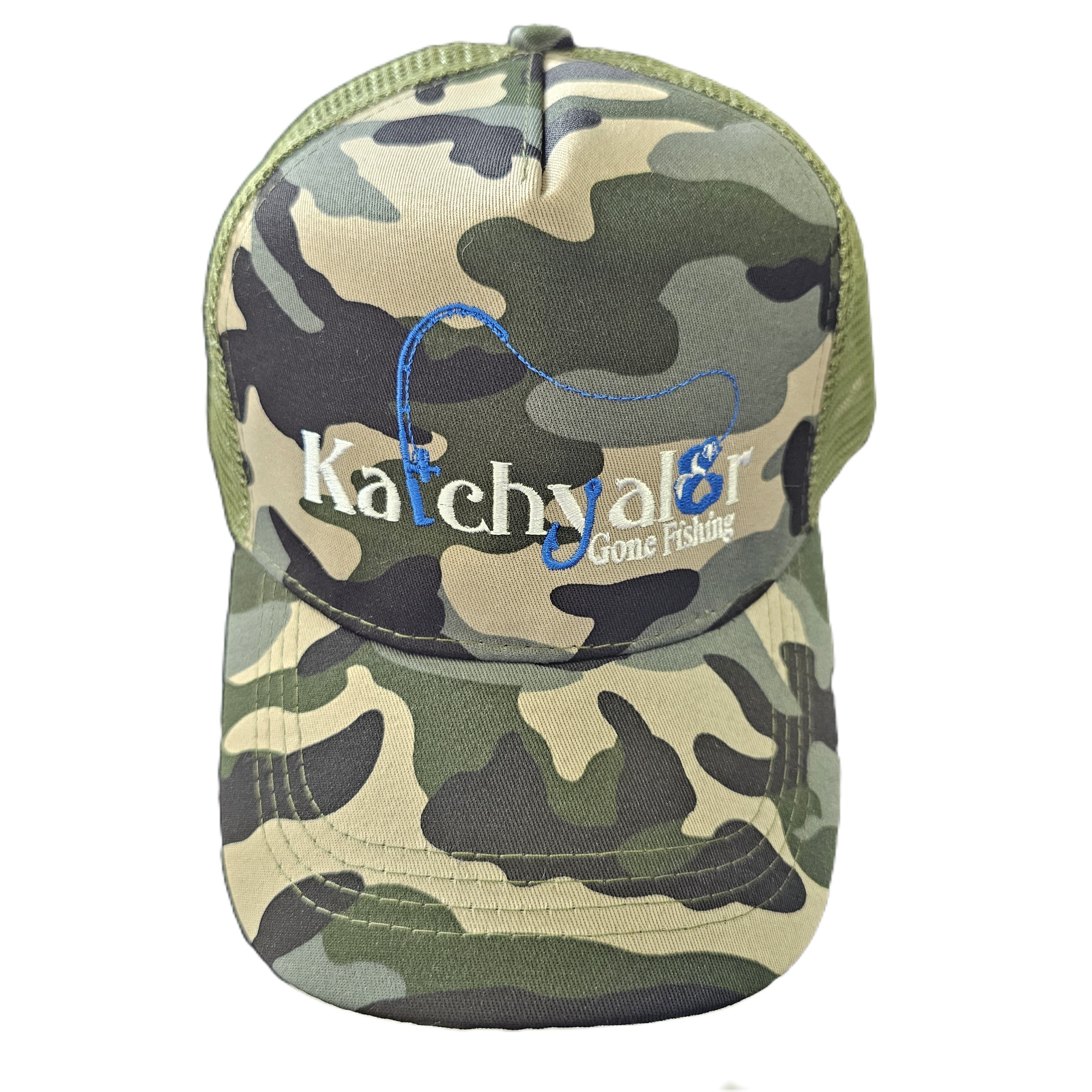 Unisex Green Camo/Green Mesh Cap