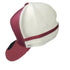 Unisex Maroon/White Mesh Trucker Cap