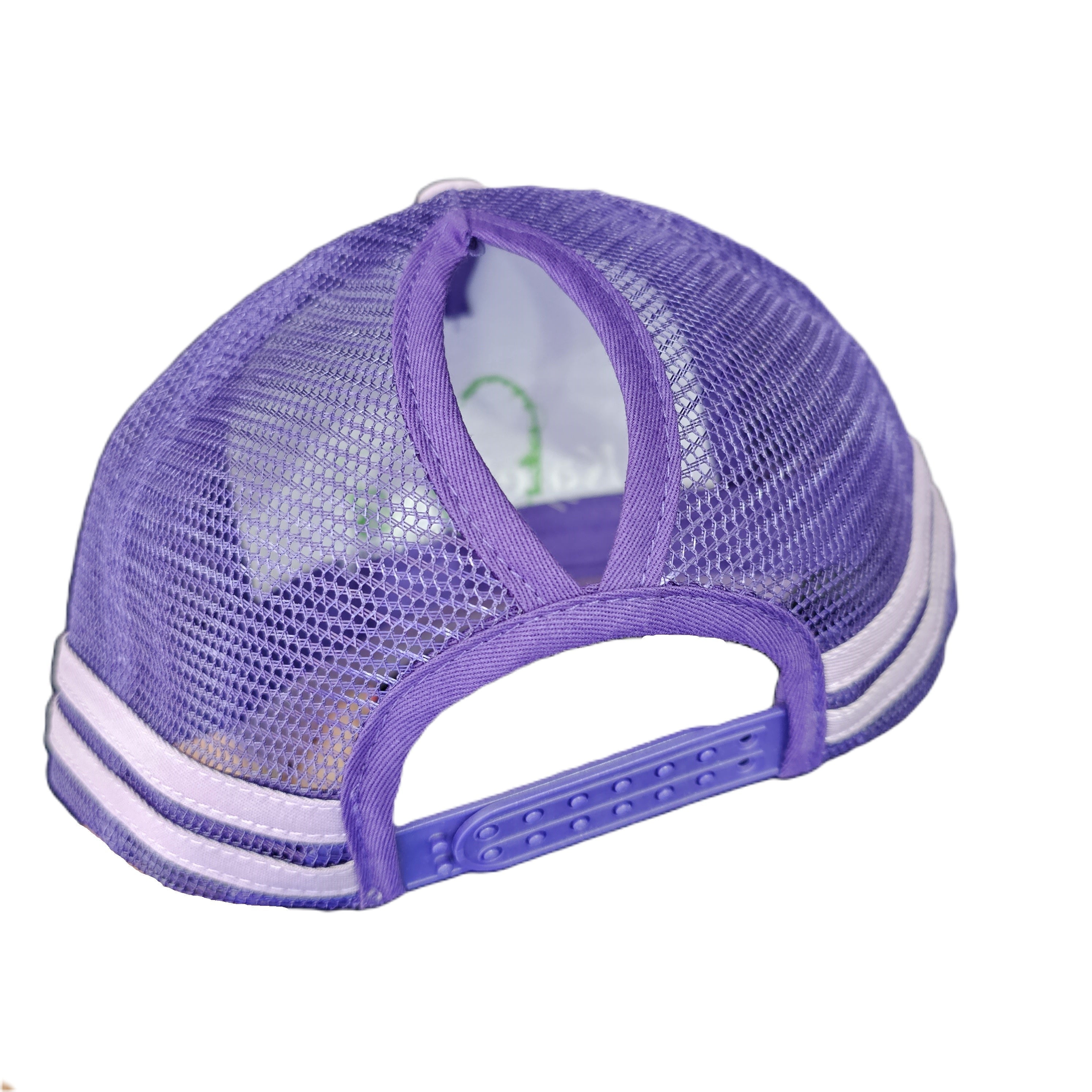 Ladies Purple Mesh (Ponytail) Cap