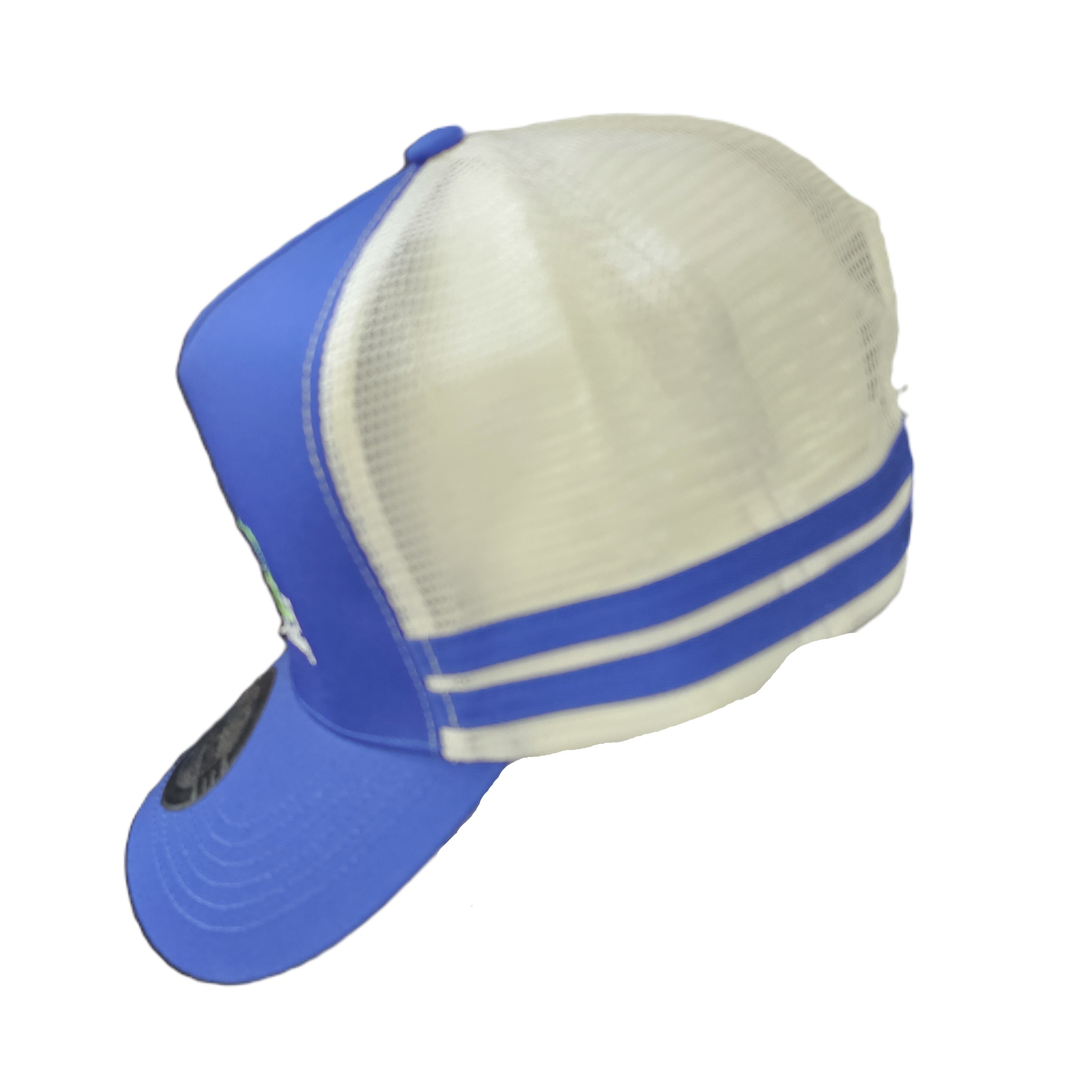 Unisex Royal Blue/White Mesh Trucker Cap