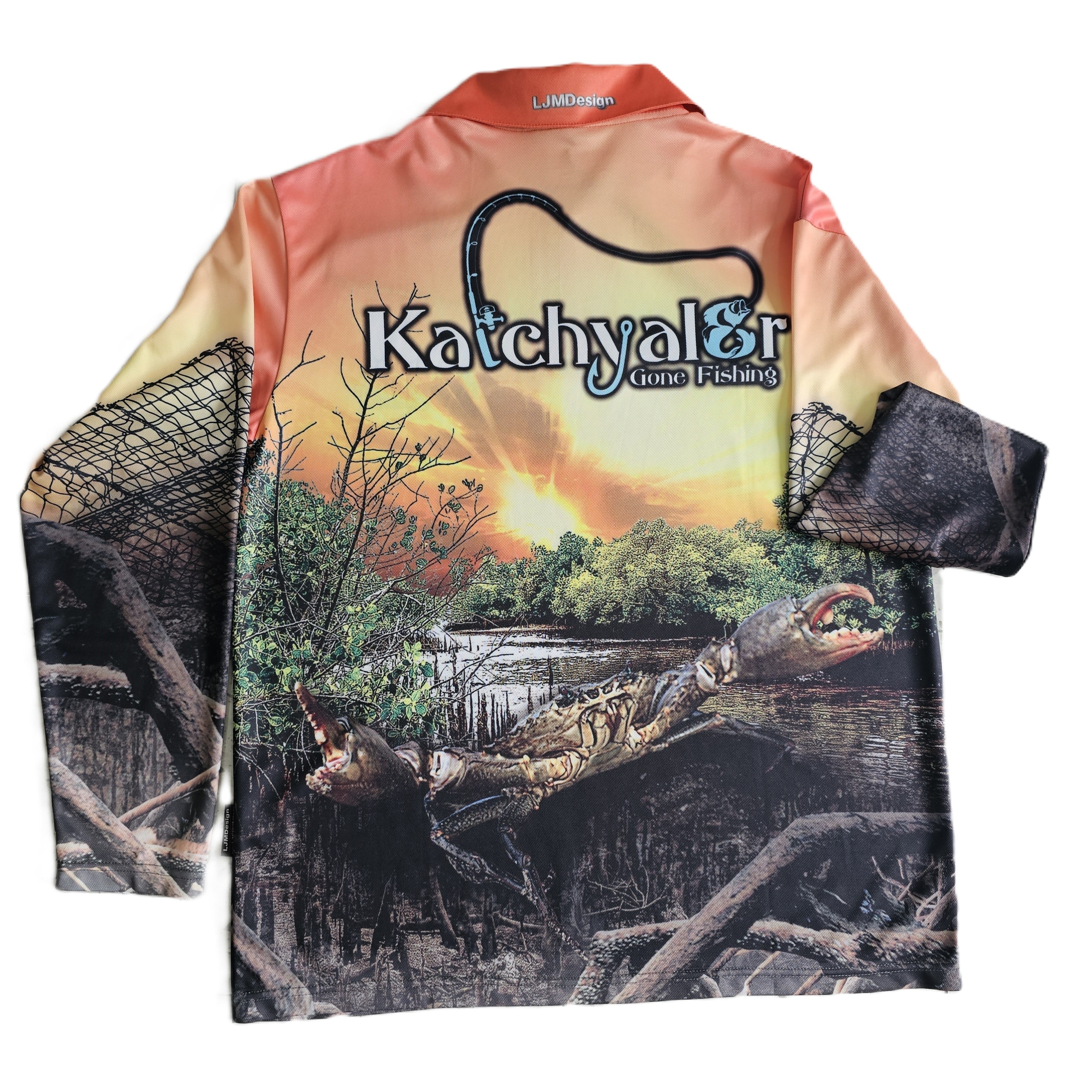 Children's Rusty Buck Mudcrab Long Sleeve Fishing Shirt