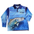 Children's Saltwater Barra Dark Blue Long Sleeve Fishing Shirt