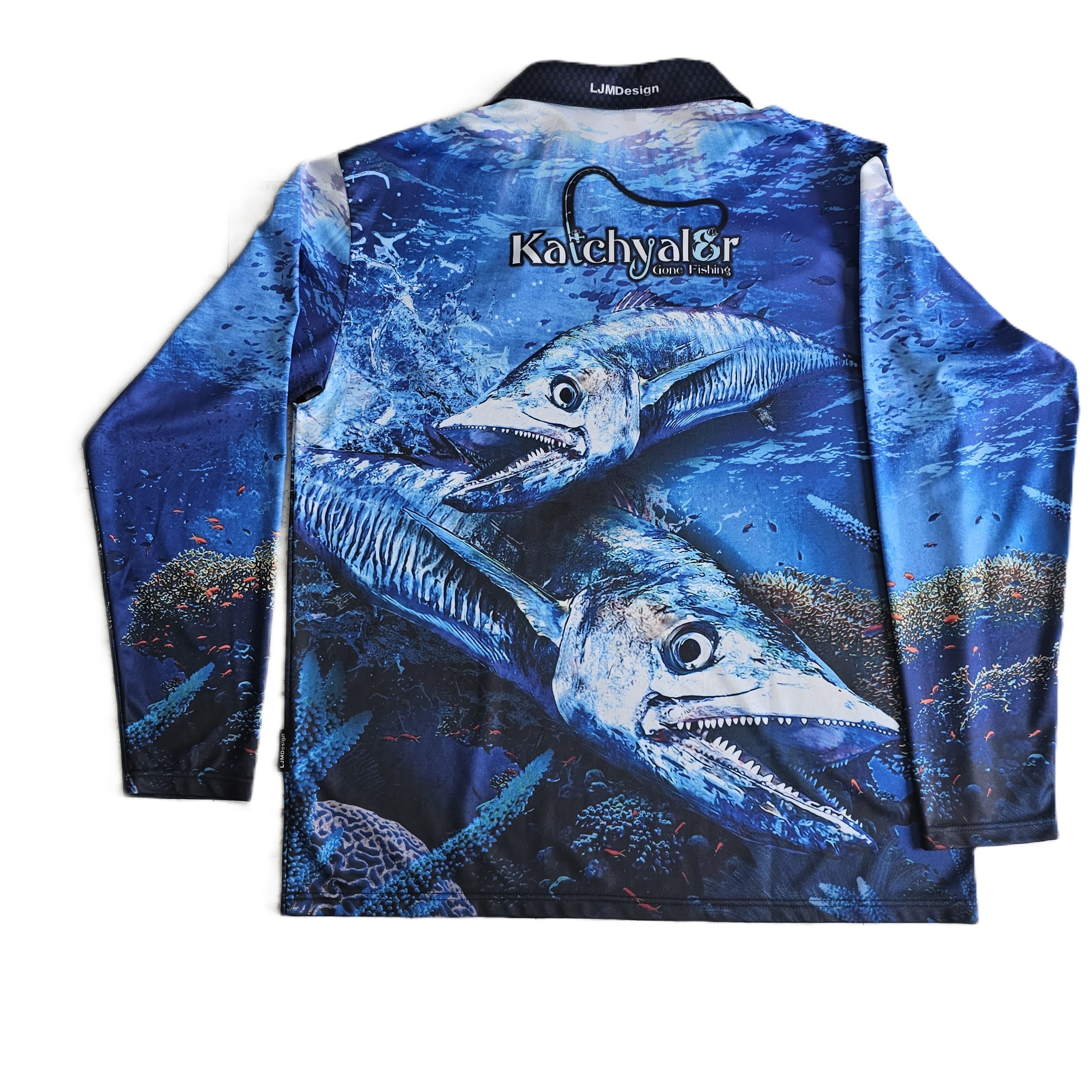 Children's Spanish Bluewater Long Sleeve Fishing Shirt