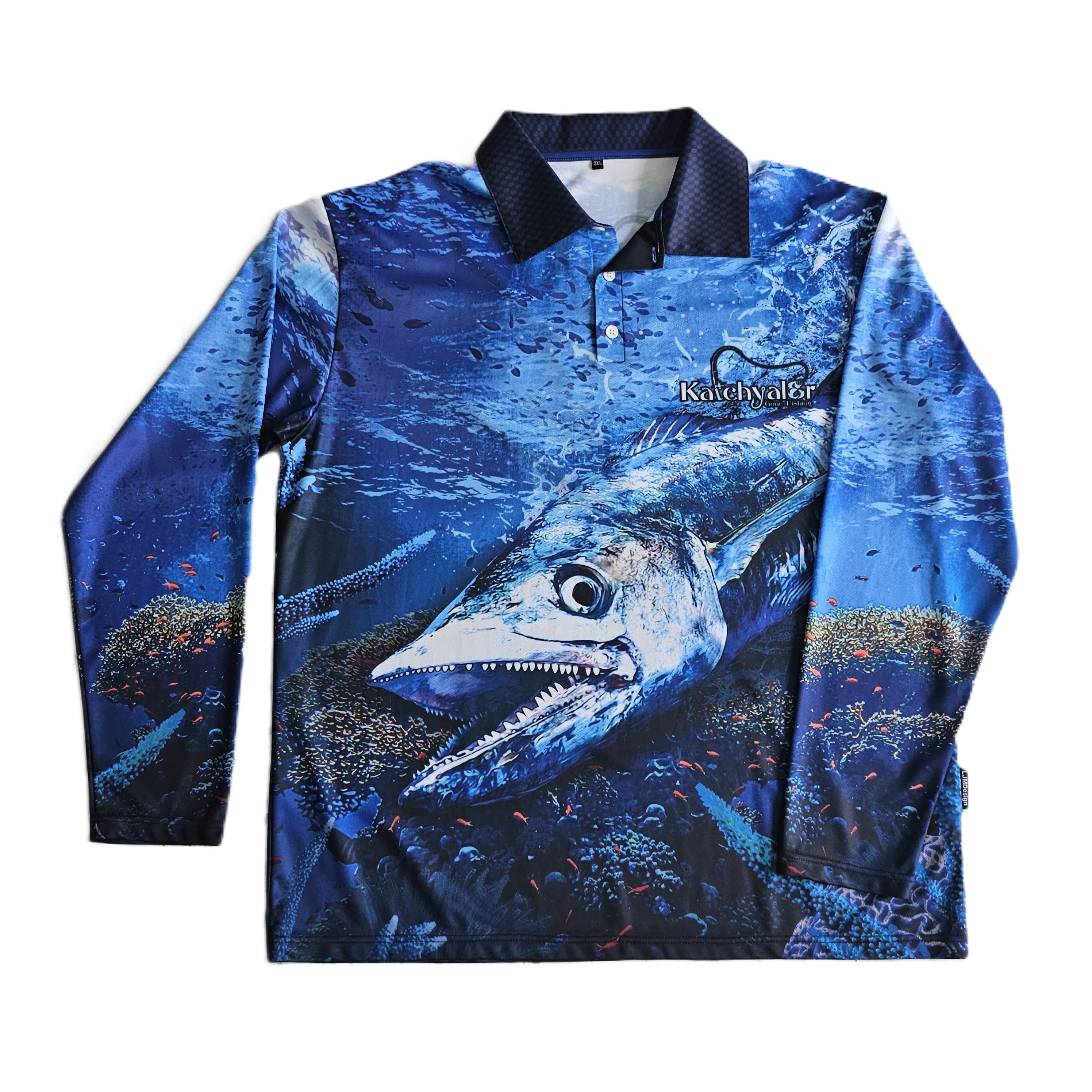 Children's Spanish Bluewater Long Sleeve Fishing Shirt