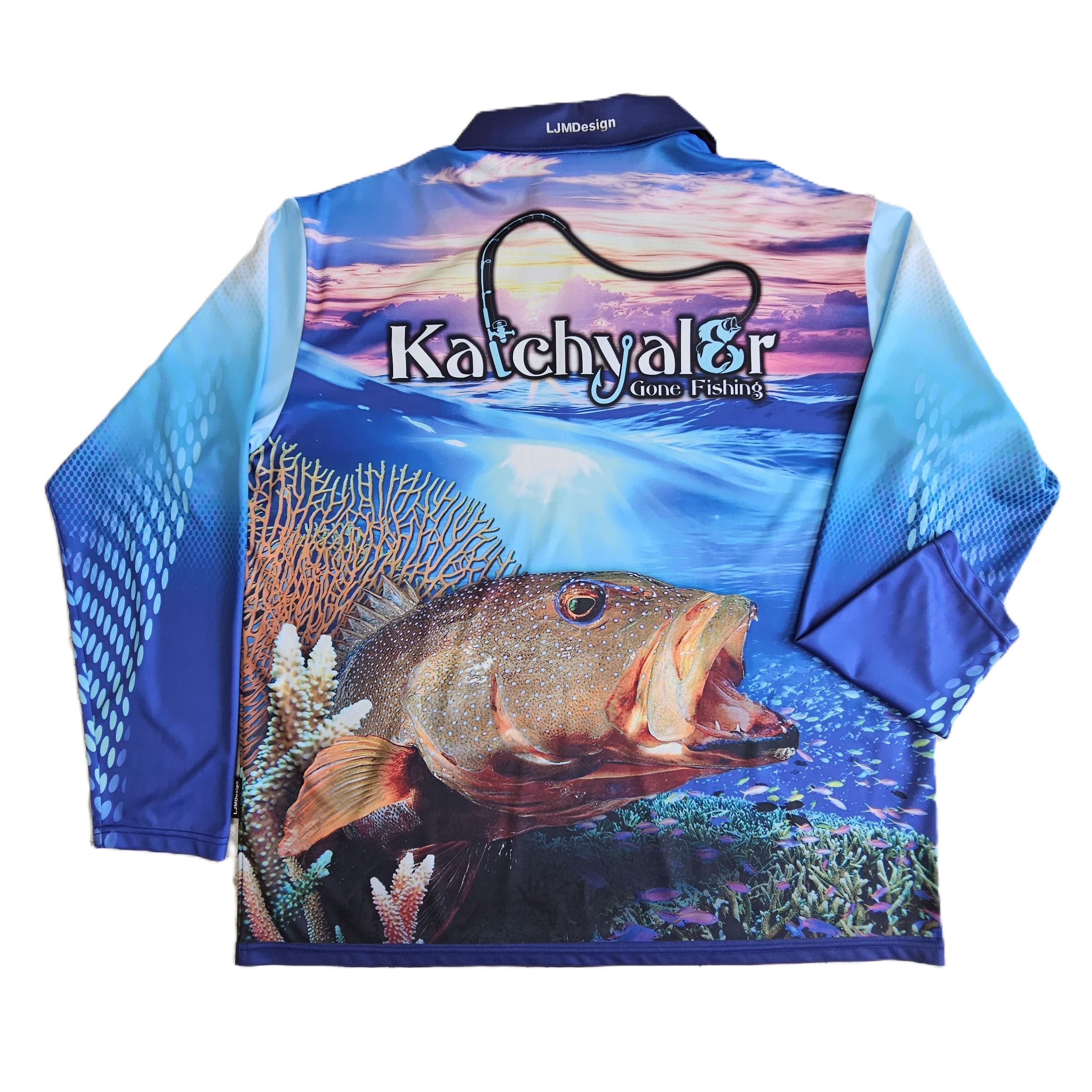 Children's Sunrise Trout Long Sleeve Fishing Shirt