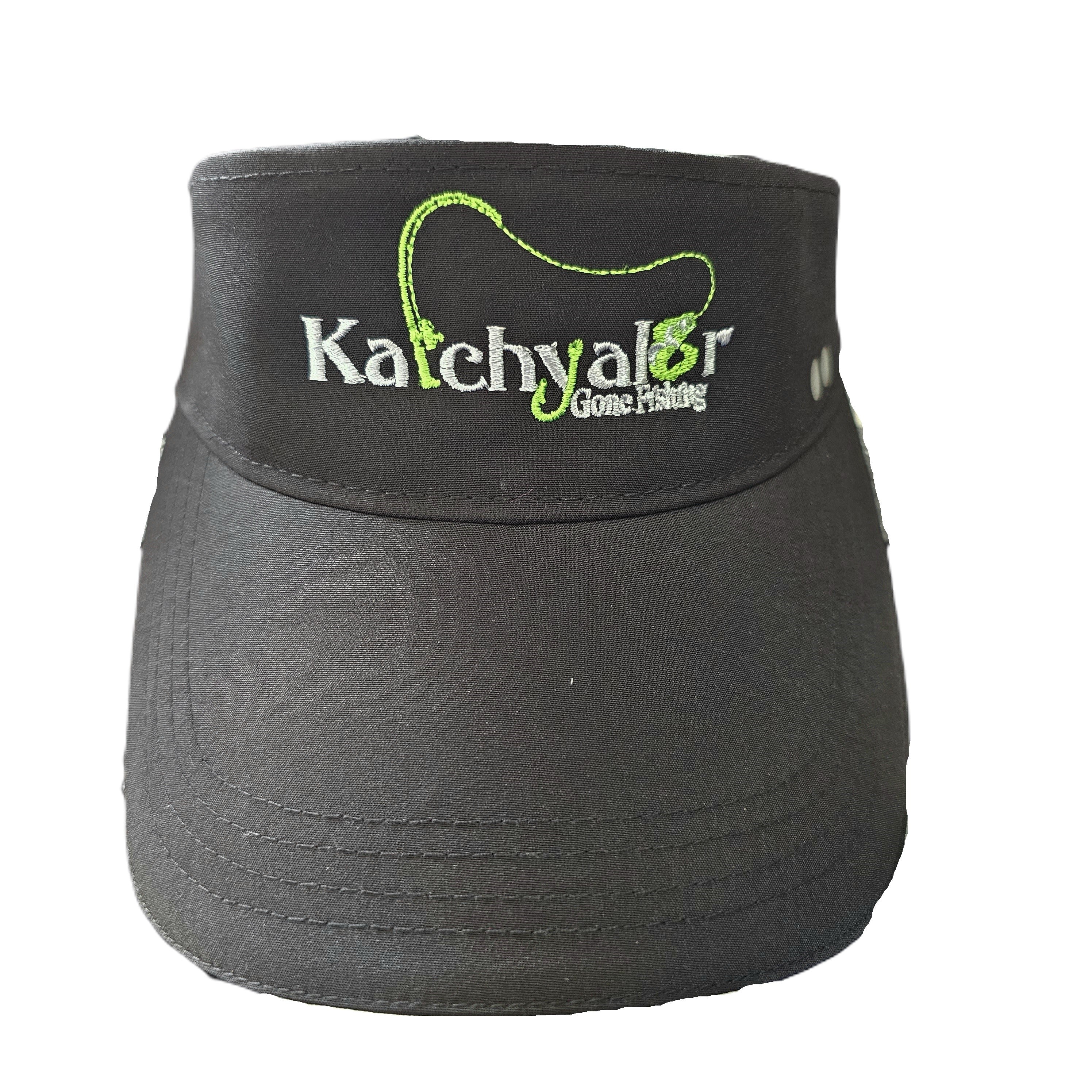 Ladies Black Visor - Green Logo