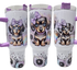 Sublimated Puppy Love Print on White Coloured Tall Drinking Bottle